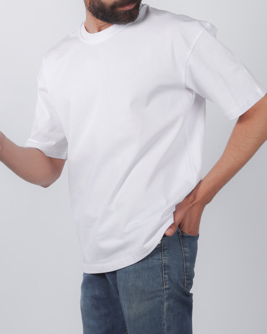 Men’s Short-Sleeve Tee – 100% Egyptian Cotton White