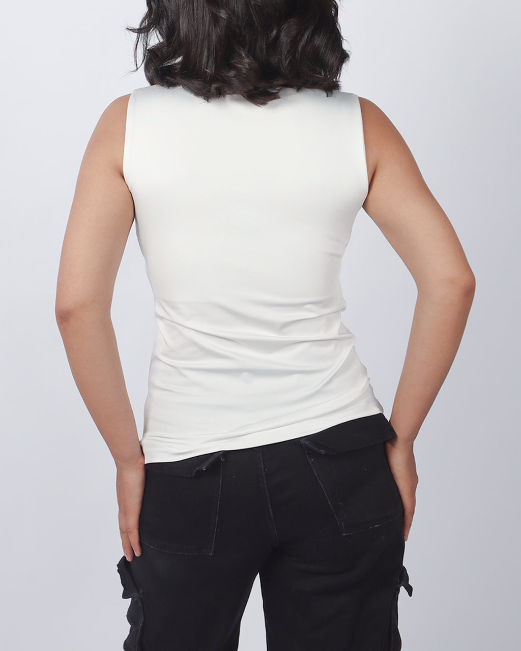 Sleeveless Tee – Soft Everyday Basic White