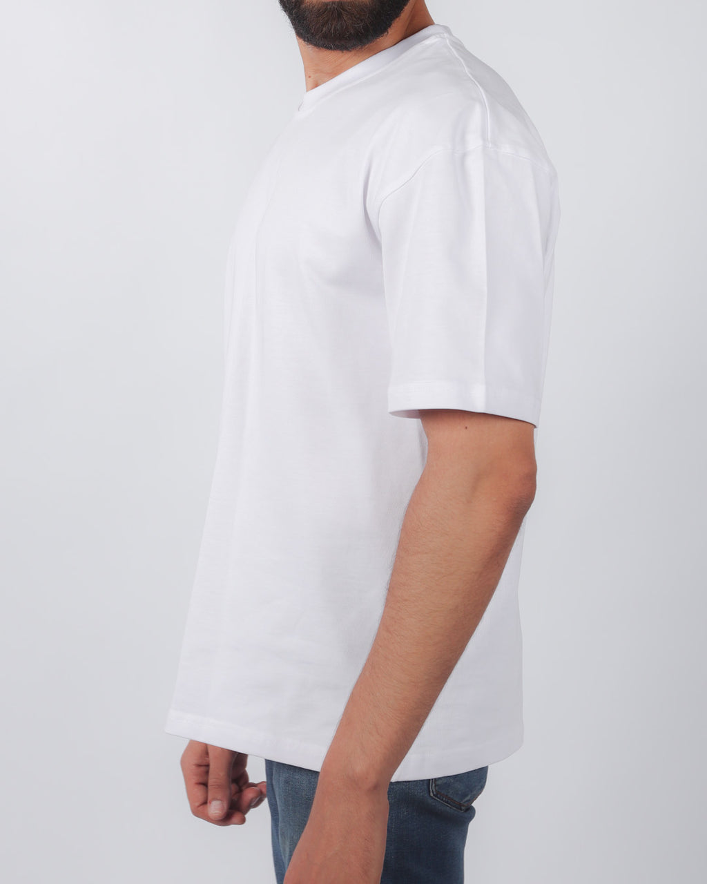 Men’s Short-Sleeve Tee – 100% Egyptian Cotton White