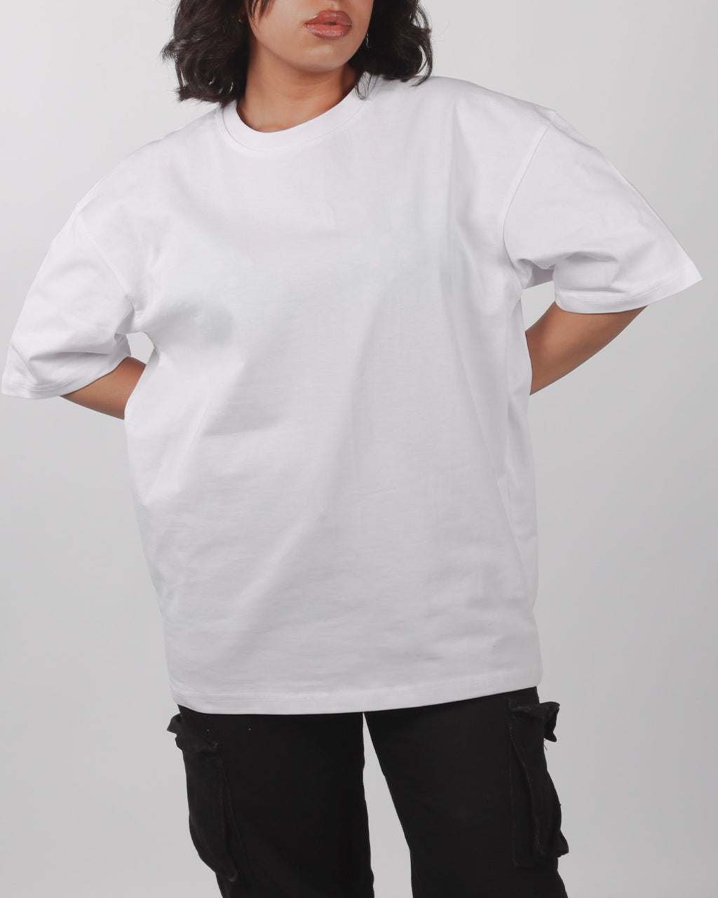 Unisex Oversized Short-Sleeve T-Shirt - White